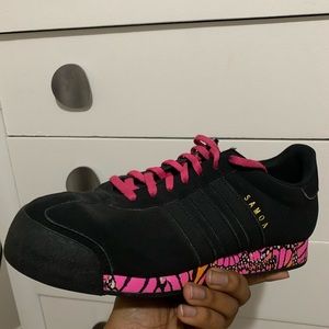 Black and Pink Adidas Samoa’s